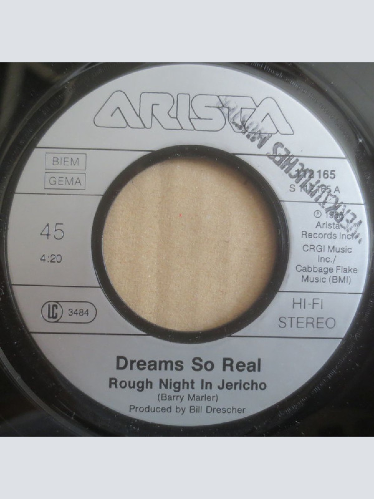 Vinyl / Dreams So Real - Rough Night In Jericho