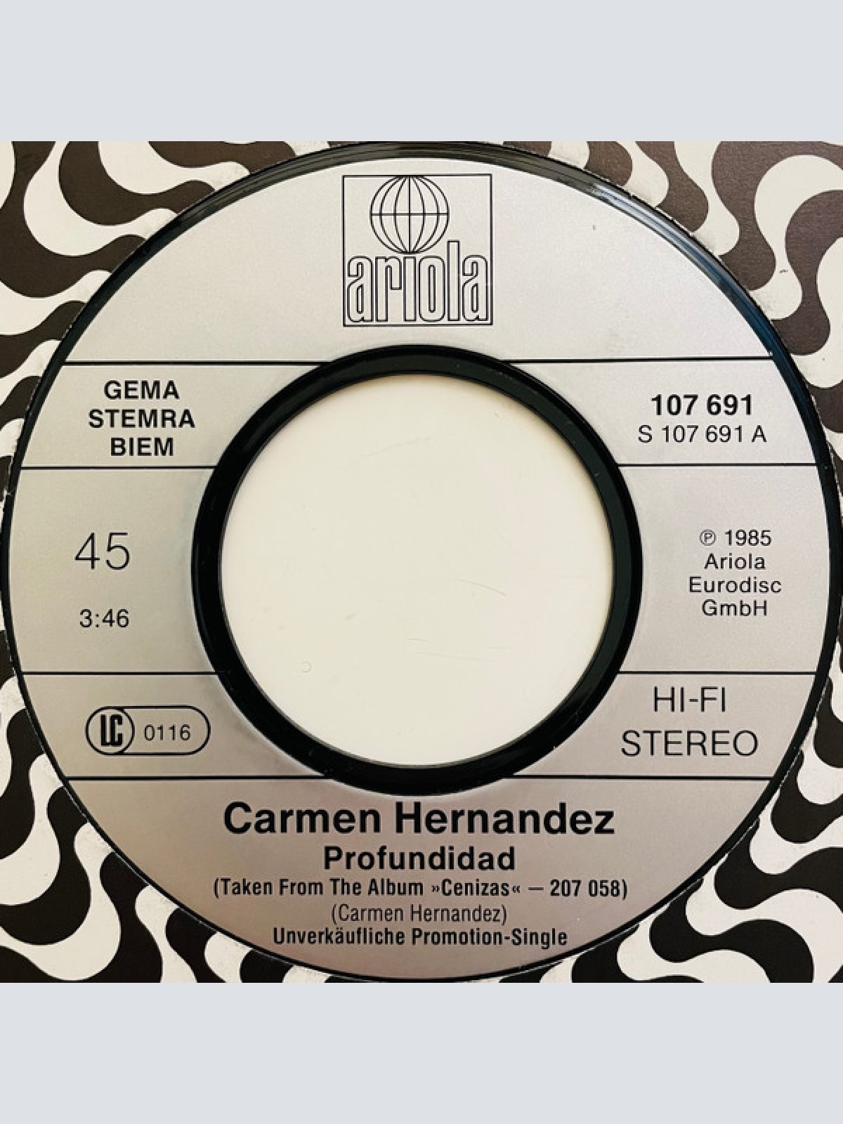 Vinyl / Carmen Hernandez* - Profundidad / Evocacion