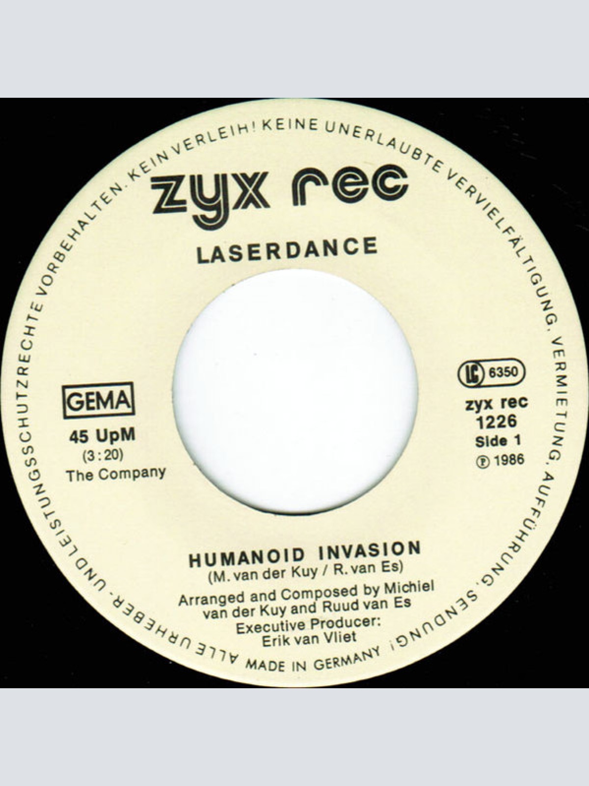 Vinyl / Laserdance - Humanoid Invasion