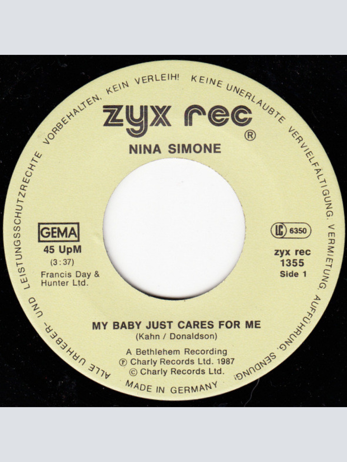 Vinyl / Nina Simone - My Baby Just Cares For Me