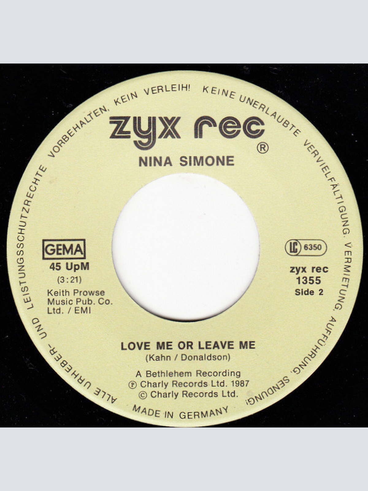 Vinyl / Nina Simone - My Baby Just Cares For Me