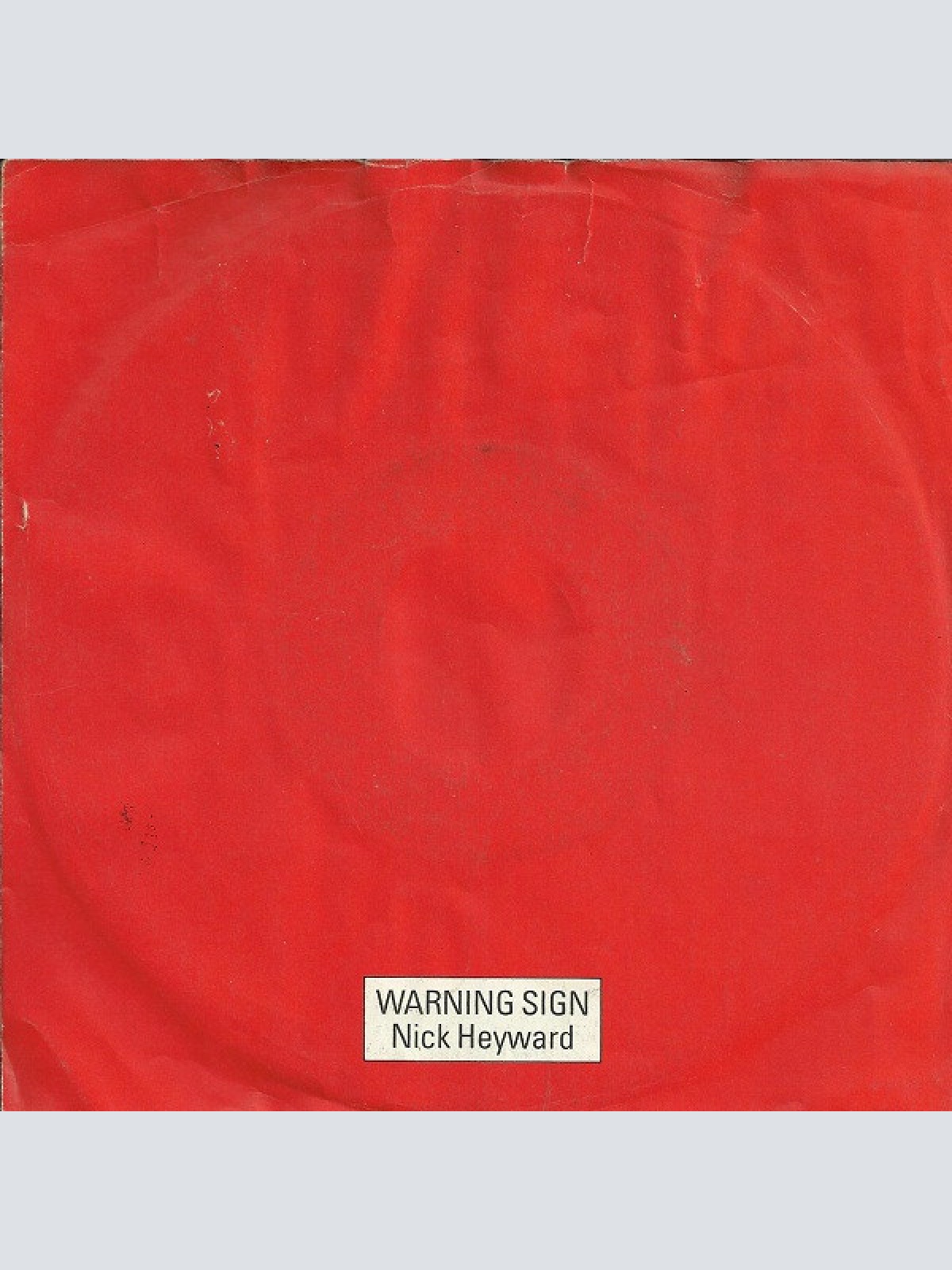 Vinyl / Nick Heyward - Warning Sign