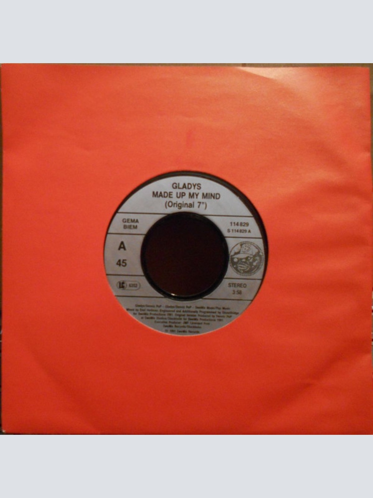 Vinyl / Gladys - Made Up My Mind