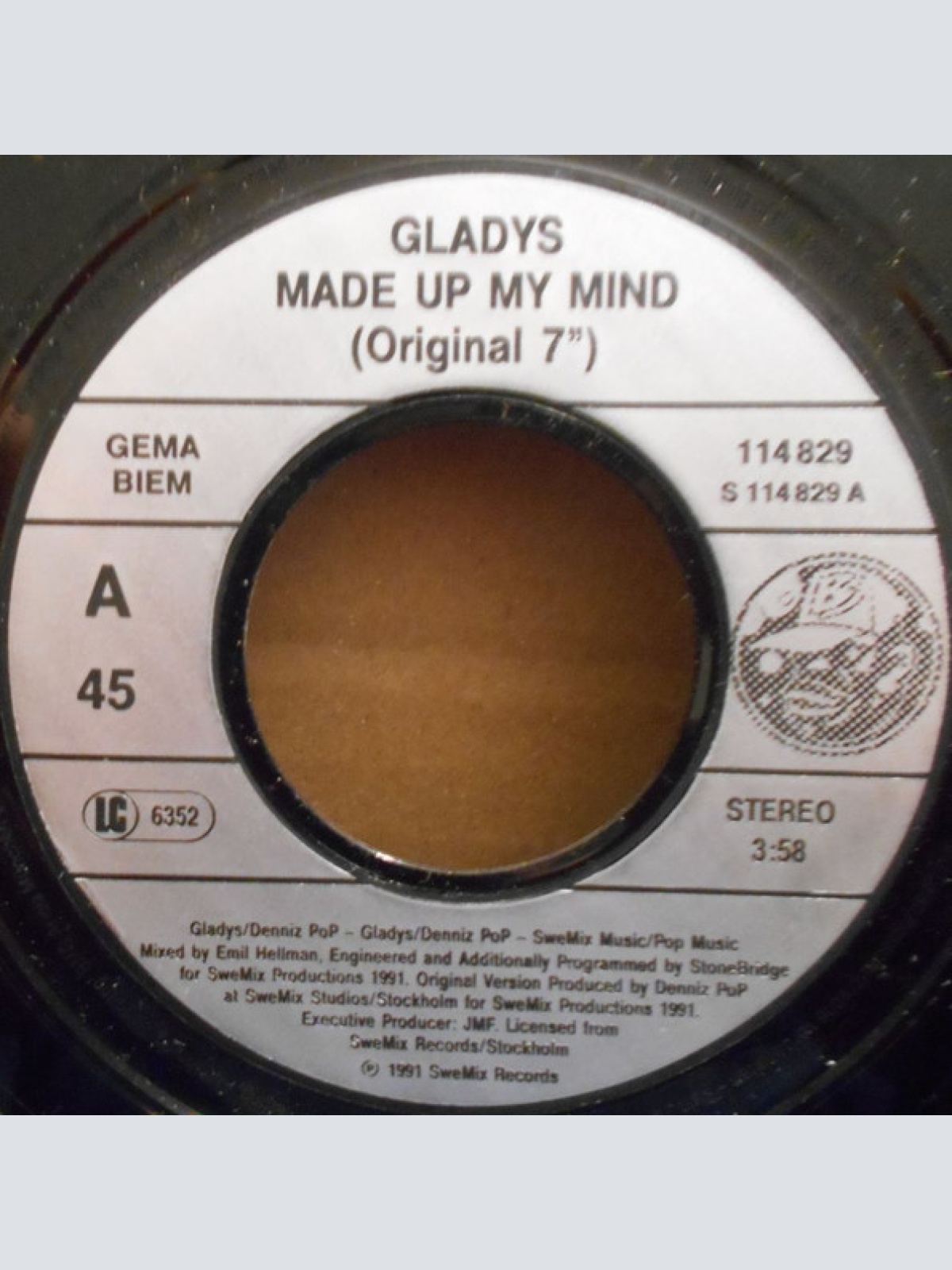 Vinyl / Gladys - Made Up My Mind