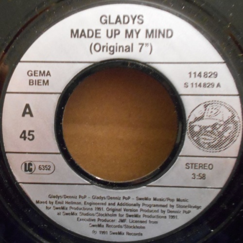 Vinyl / Gladys - Made Up My Mind