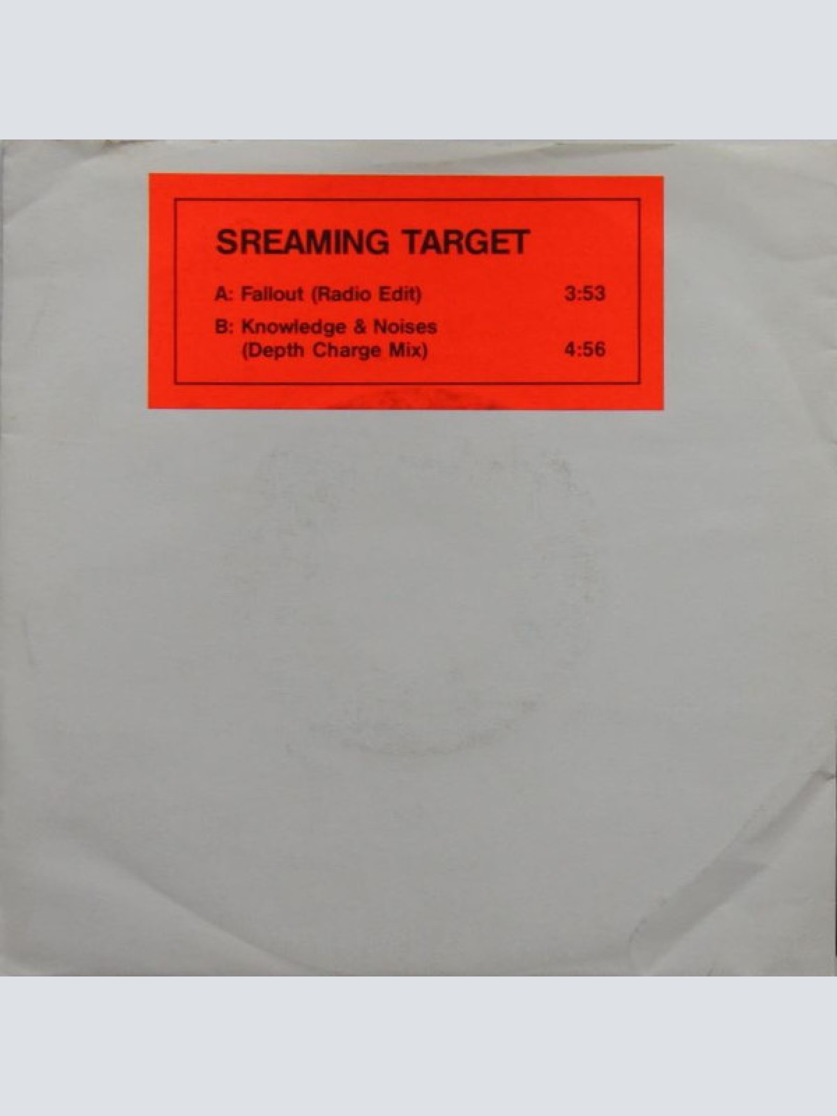 Vinyl / Screaming Target - Fallout / Knowledge & Noises