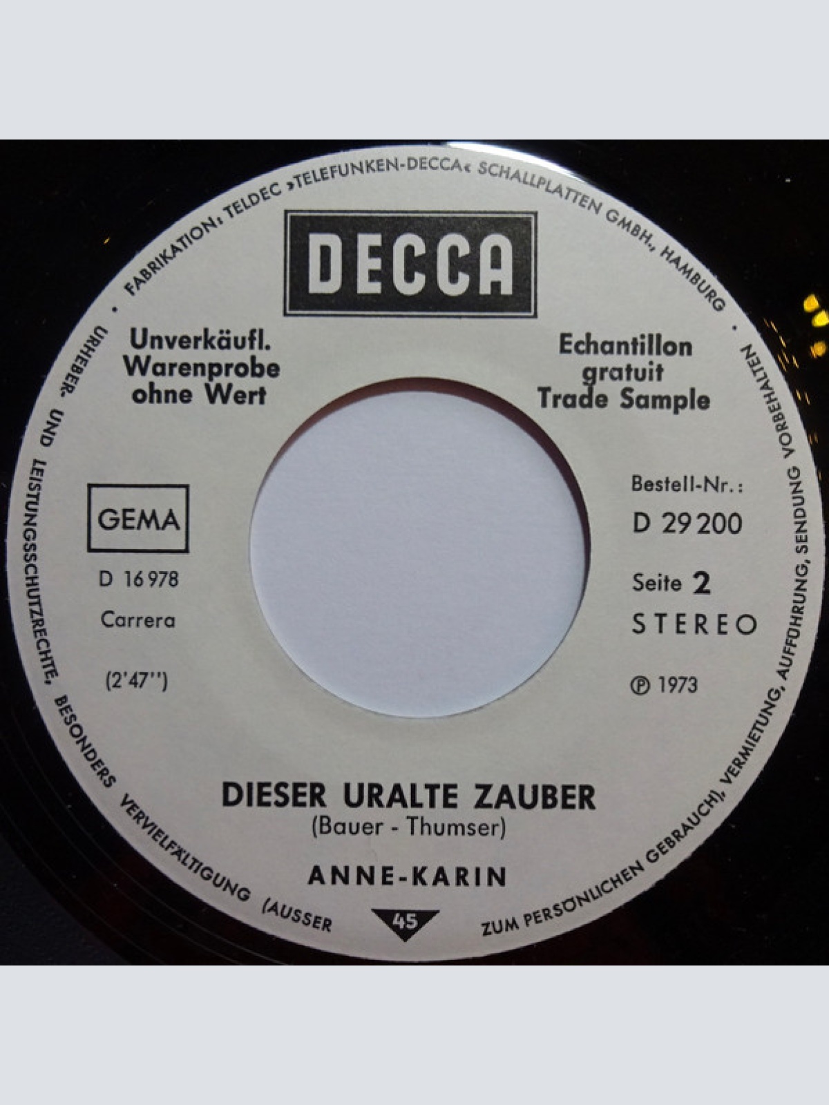 Vinyl / Anne-Karin* - Meine Seele Ist Ein Spiegel