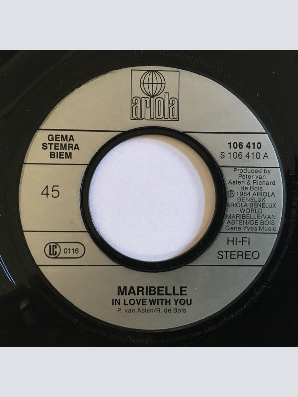 Vinyl / Maribelle - In Love With You