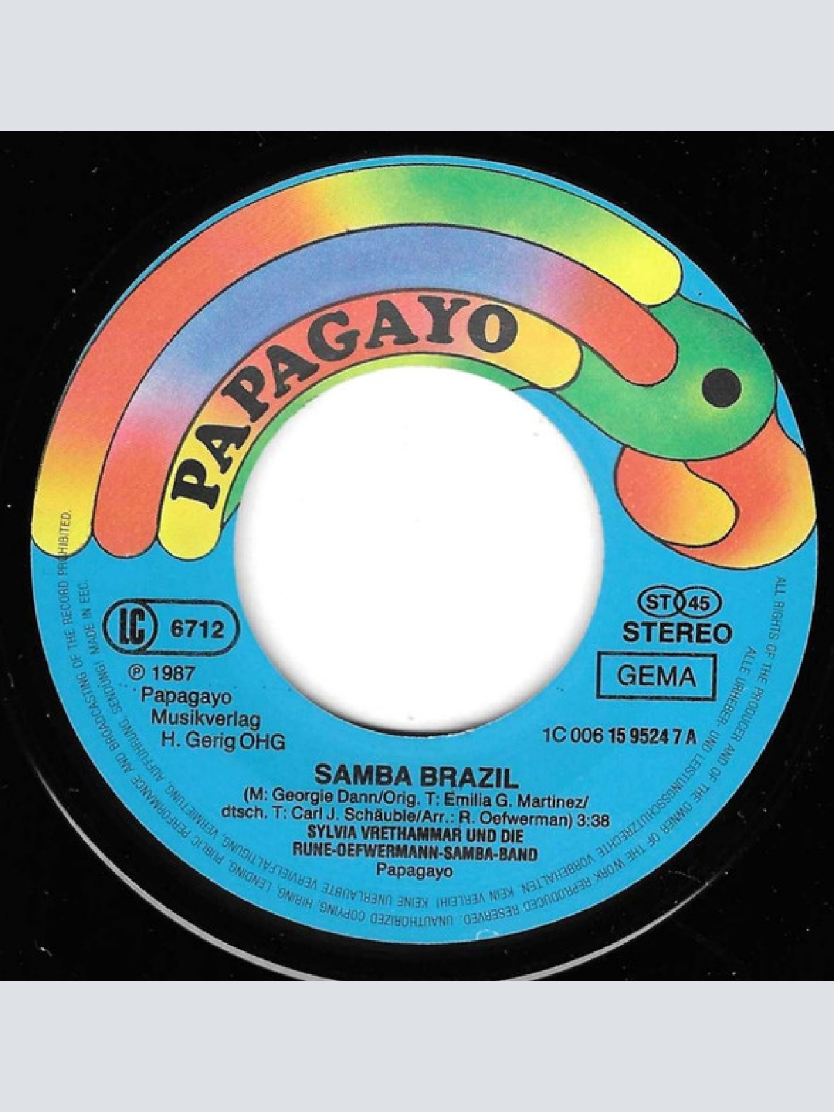 Vinyl / Sylvia Vrethammar And The Rune-Oefwerman-Samba-Band* - Samba Brazil