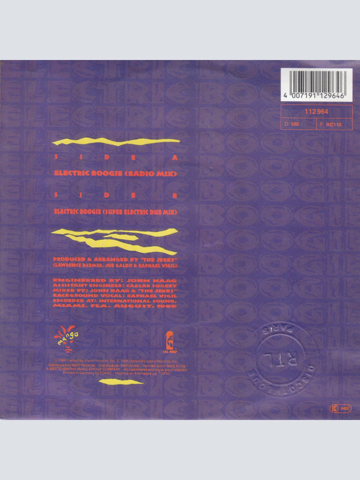 Vinyl / Marcia Griffiths - Electric Boogie (Radio Mix)