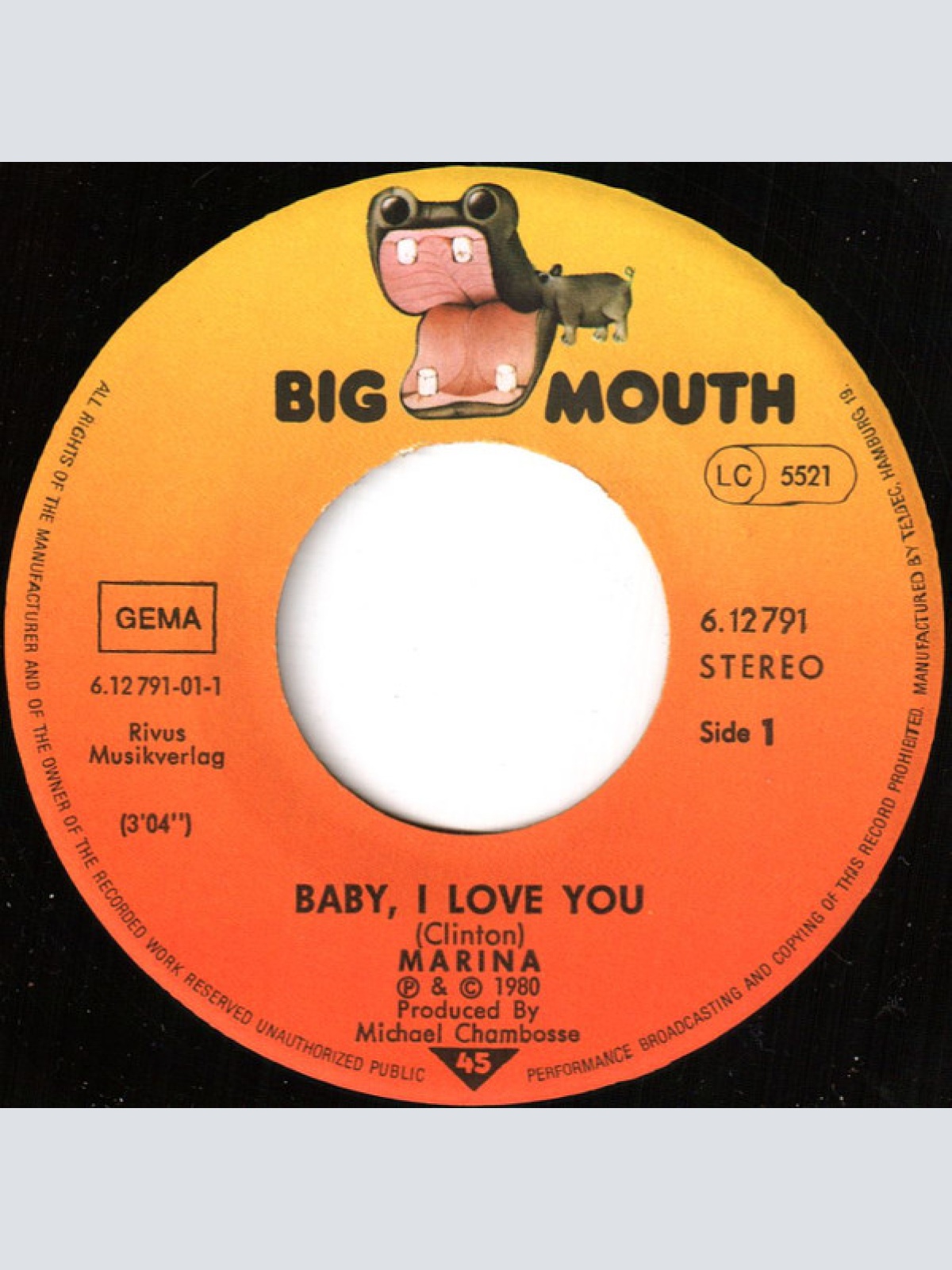 Vinyl / Marina (12) - Baby, I Love You