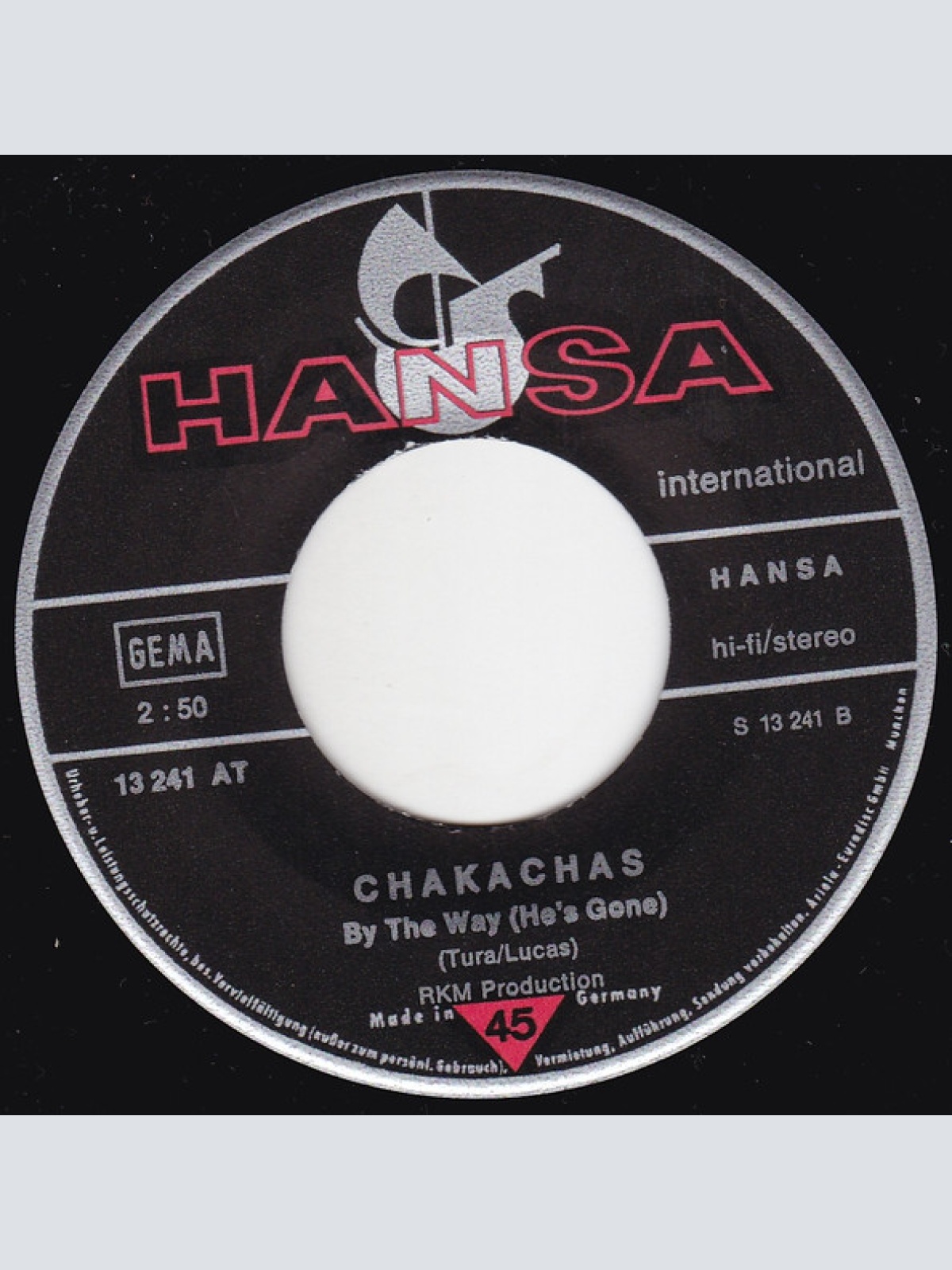 Vinyl / Chakachas - African Yama / By The Way (He's Gone)