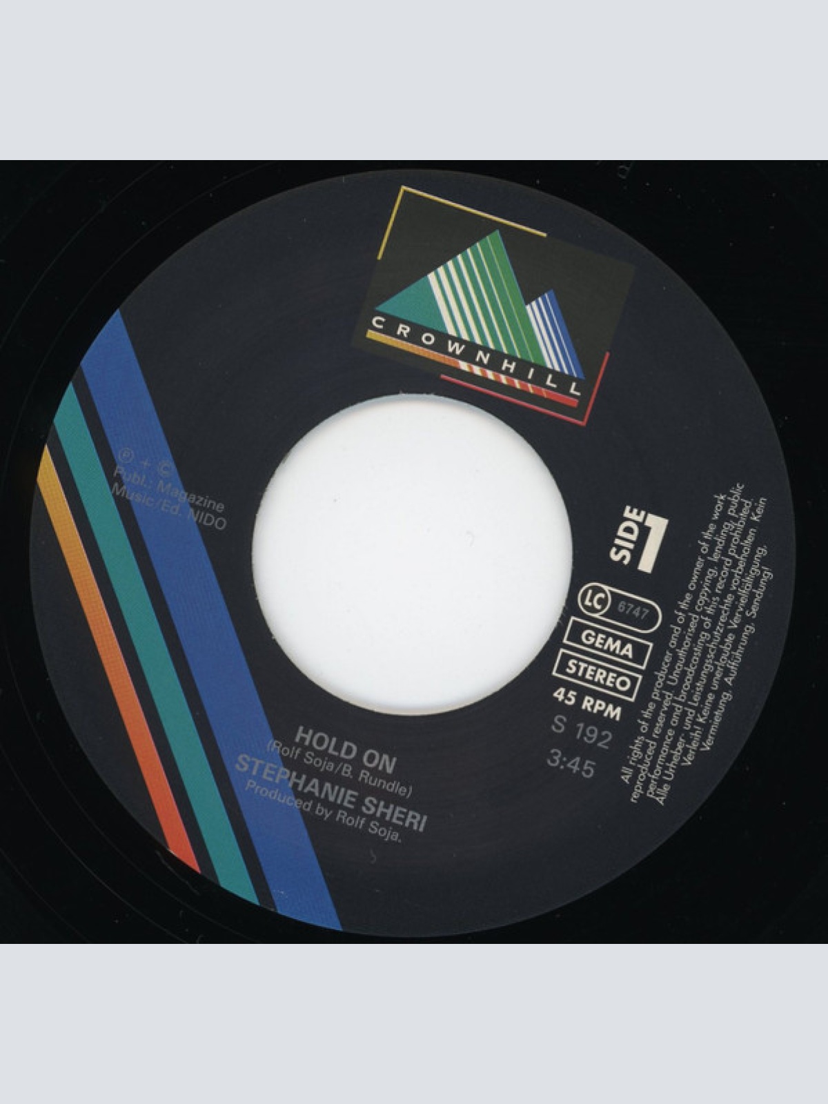 Vinyl / Stephanie Sheri - Hold On