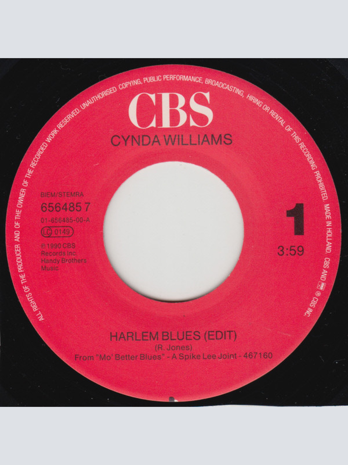 Vinyl / Cynda Williams - Harlem Blues
