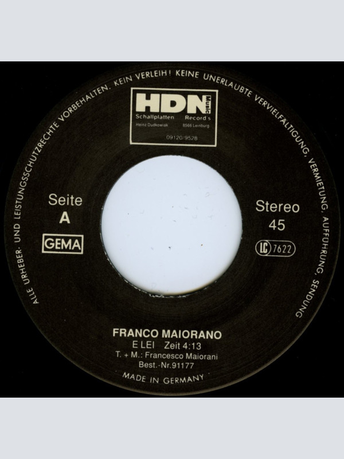 Vinyl / Franco Maiorano - E Lei
