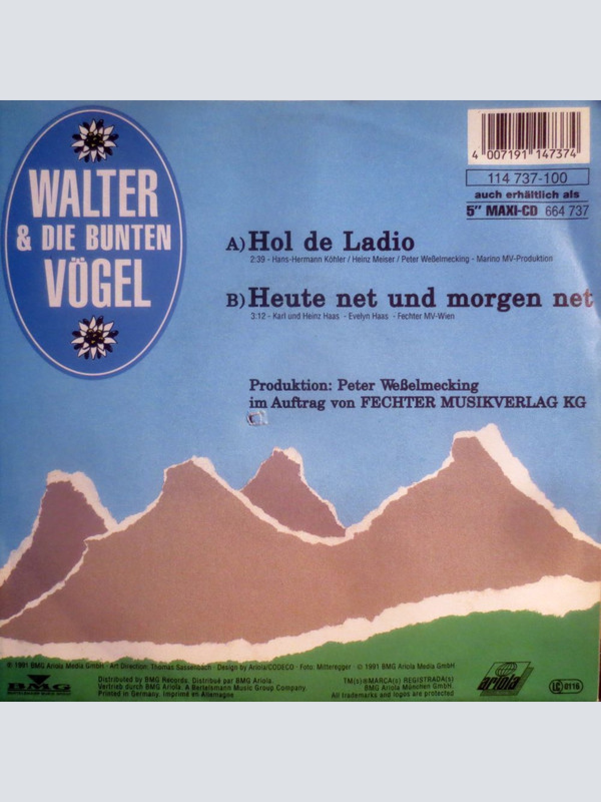 Vinyl / Walter & Die Bunten Vögel - Hol De Ladio