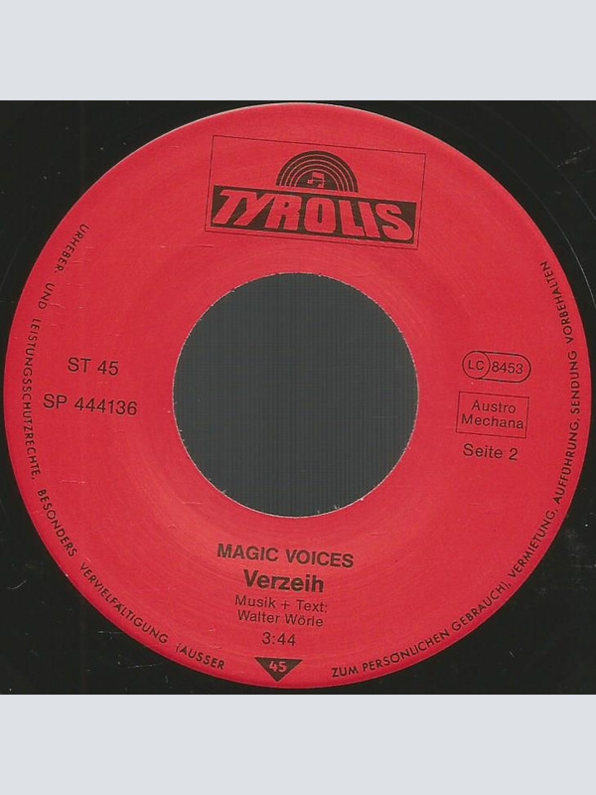 Vinyl / Magic Voices (2) - Sterne In Der Nacht / Verzeih