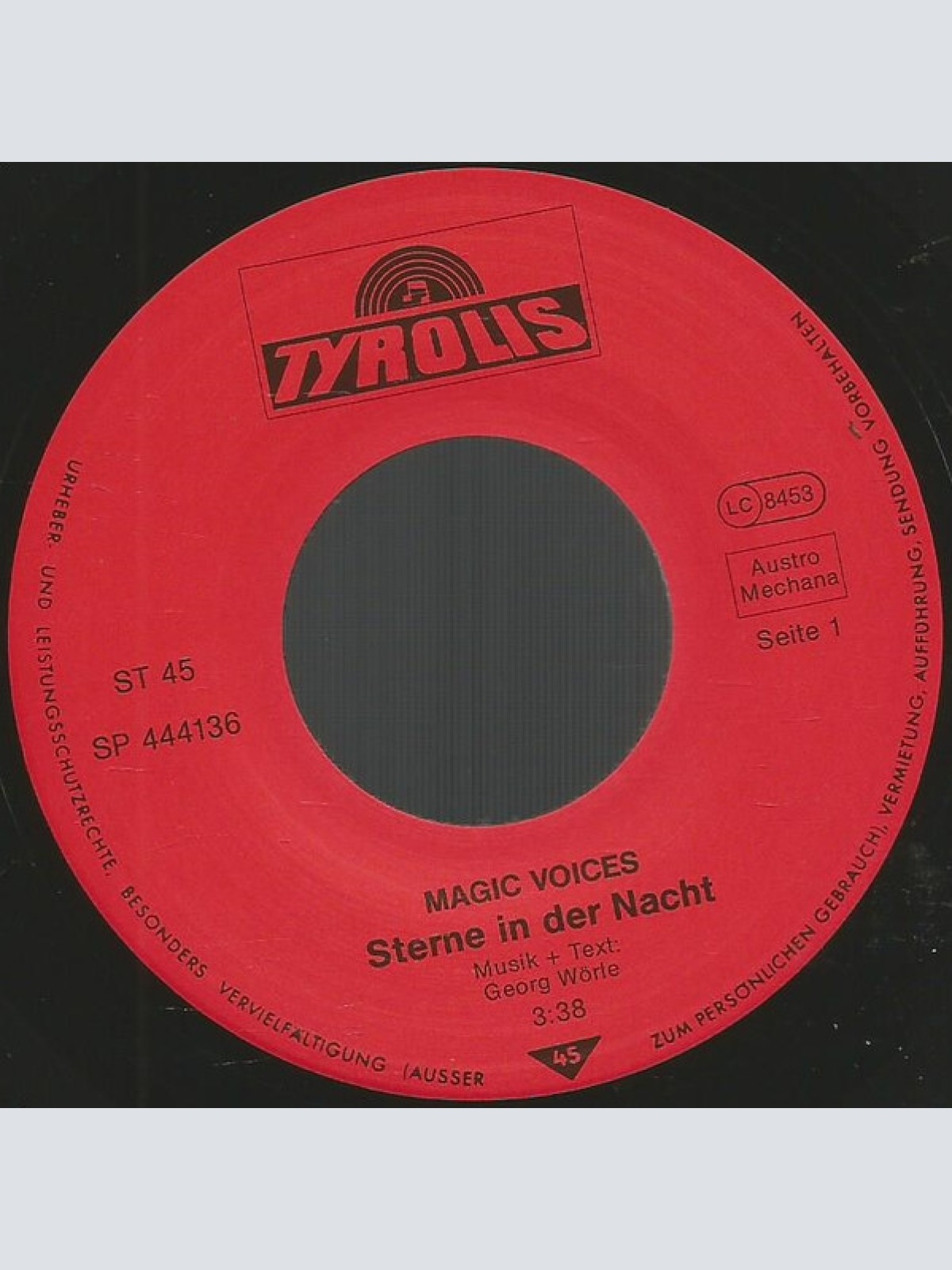 Vinyl / Magic Voices (2) - Sterne In Der Nacht / Verzeih