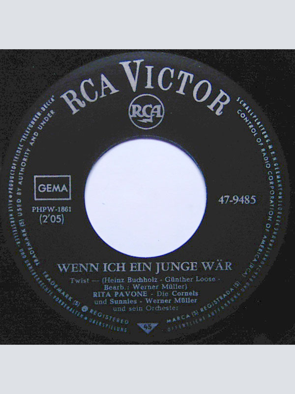 Vinyl / Rita Pavone - Wenn Ich Ein Junge Wär' / Okay! Okay!