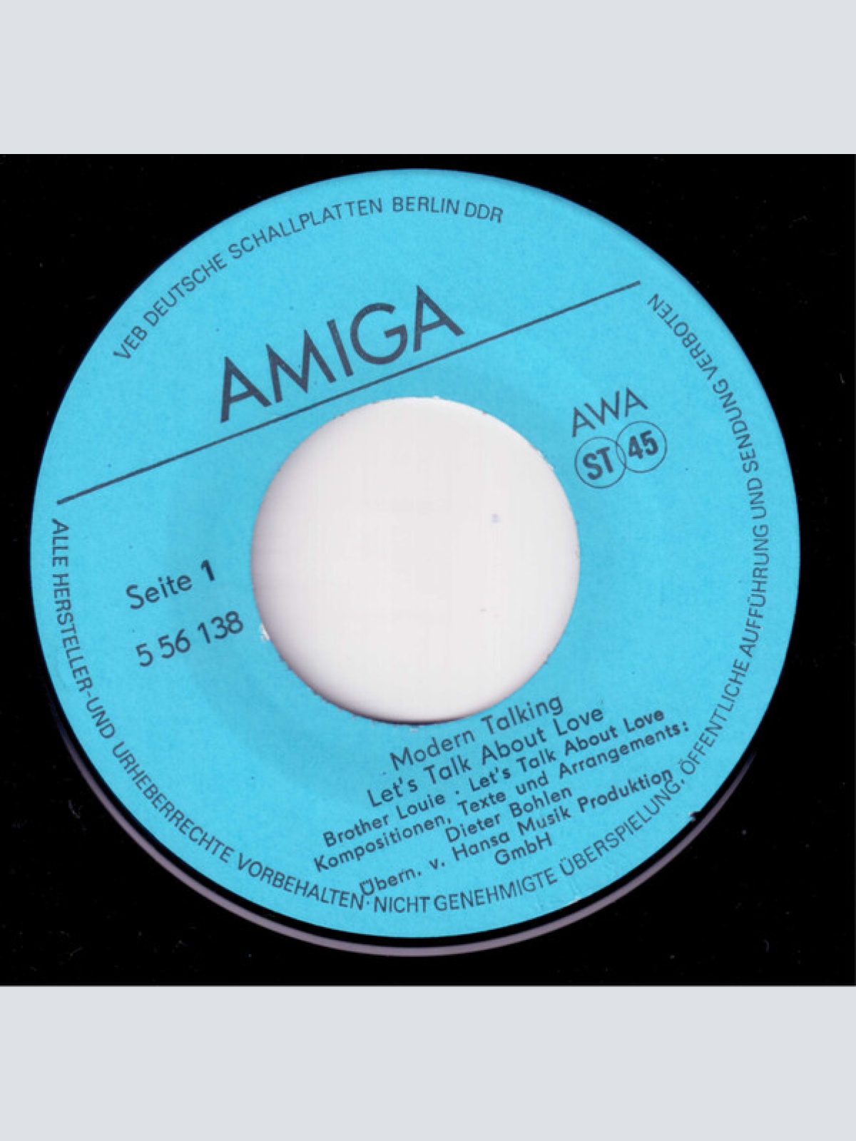 Vinyl / Modern Talking - Let's Talk About Love