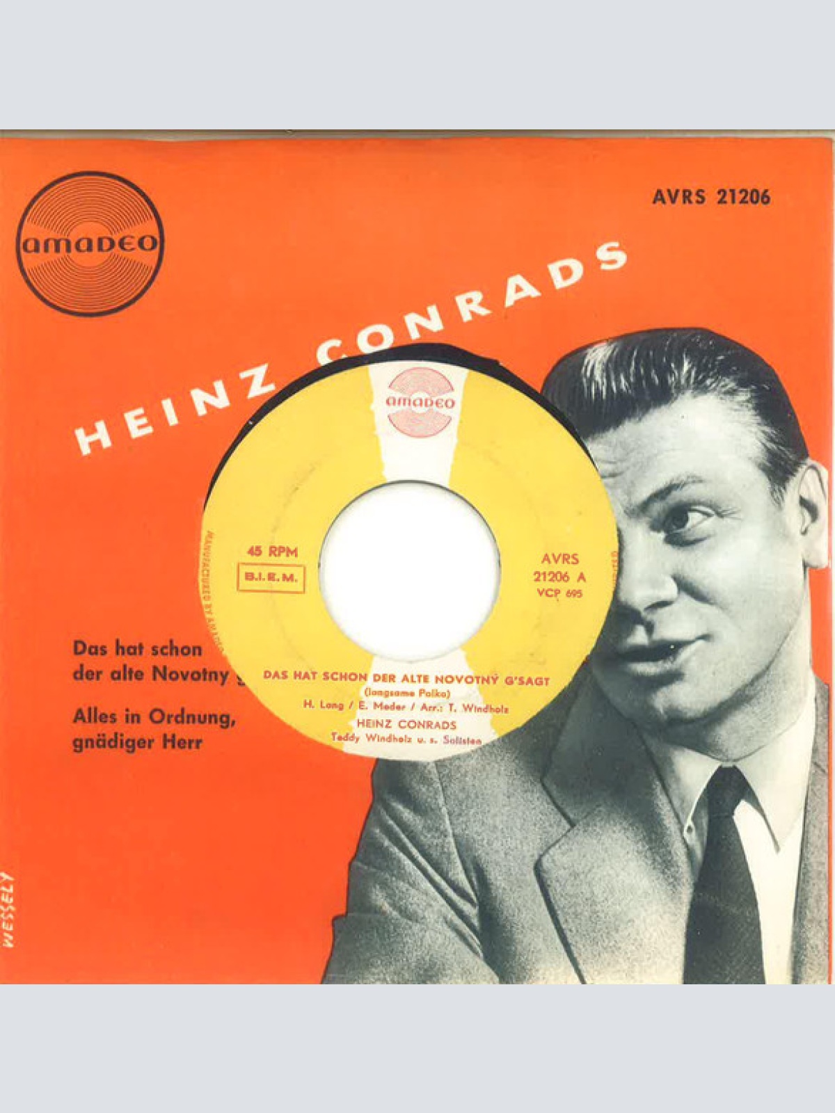 Vinyl / Heinz Conrads - Das Hat Schon Der Alte Novotny G'sagt