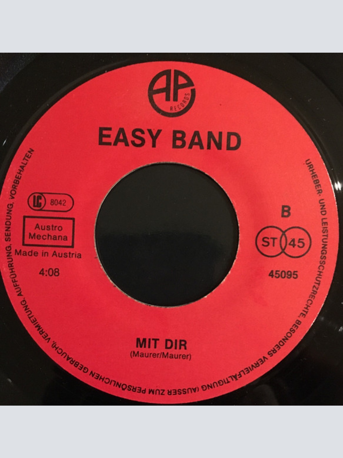 Vinyl / Easy Band - Verrückt Nach Dir / Mit Dir