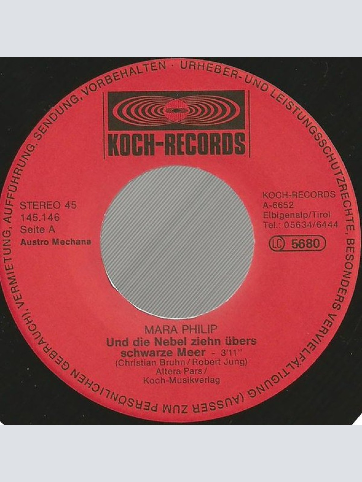 Vinyl / Mara Philip - Und Die Nebel Ziehn Übers Schwarze Meer
