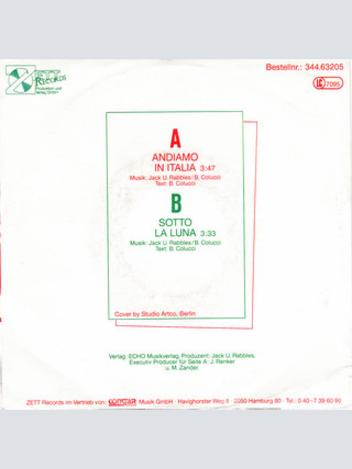 Vinyl / Don Bano - Andiamo In Italia