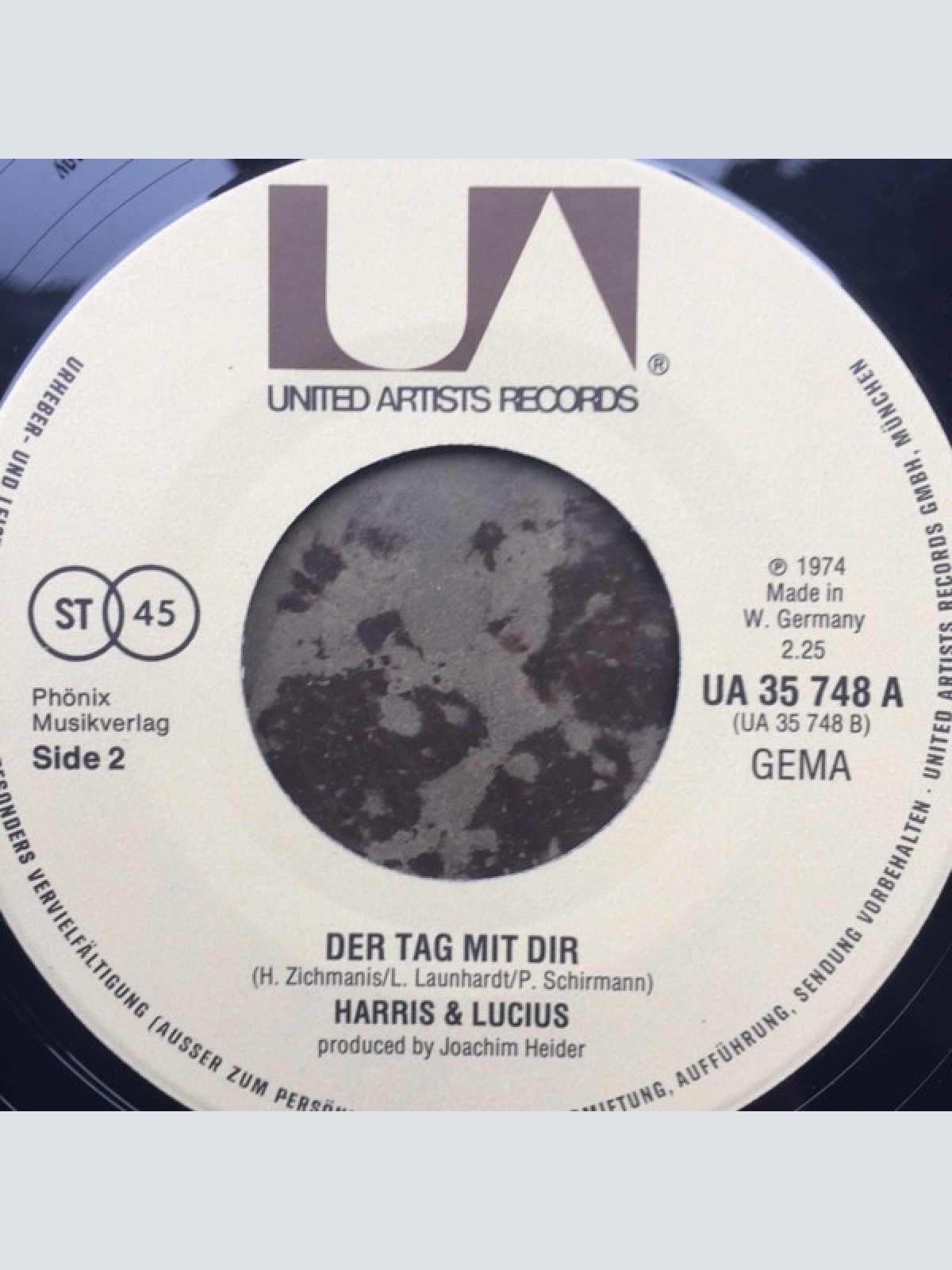 Vinyl / Harris & Lucius - Der Tag Mit Dir / Drei Stunden Bis Amsterdam