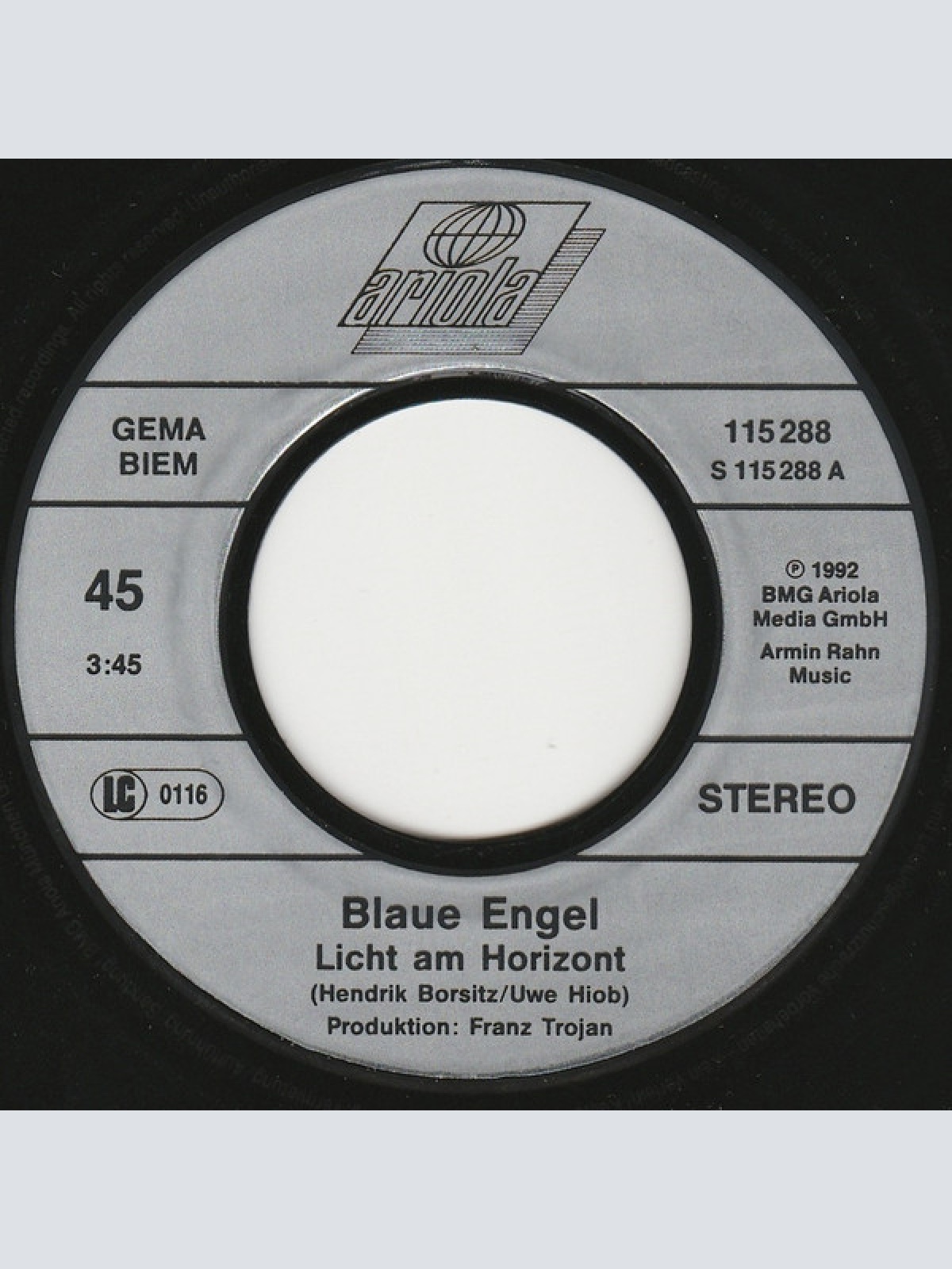 Vinyl / Blaue Engel* - Licht Am Horizont