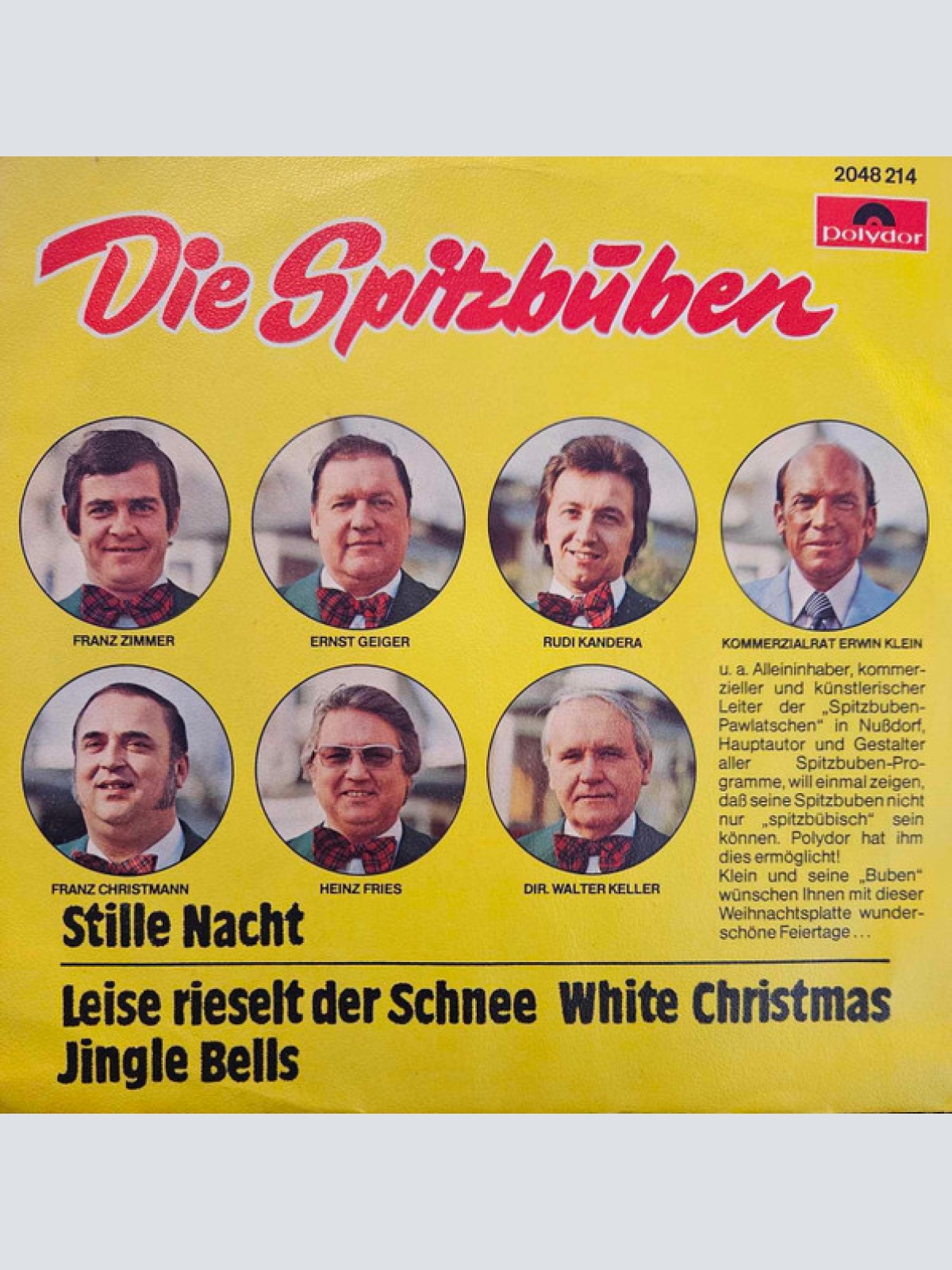 Vinyl / Die Spitzbuben* - Stille Nacht