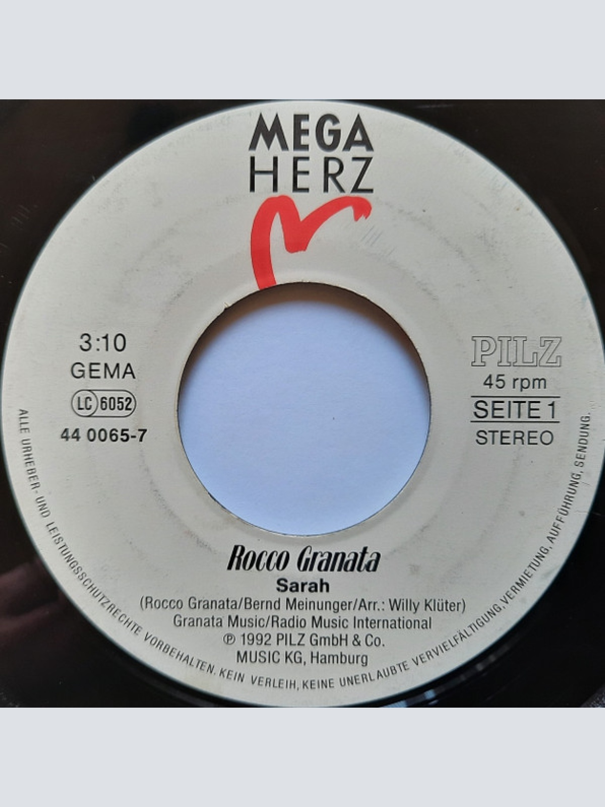 Vinyl / Rocco Granata - Sarah