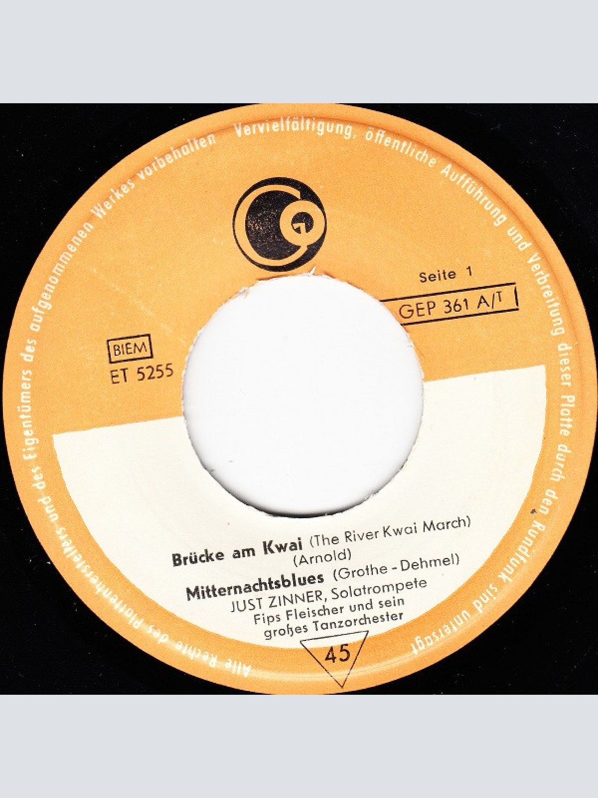 Vinyl / Just Zinner* / Karina Korten* Und Die Melodios - Brücke Am Kwai / Mitternachtsblues / Küß Mich Einmal / Melodie D'amour