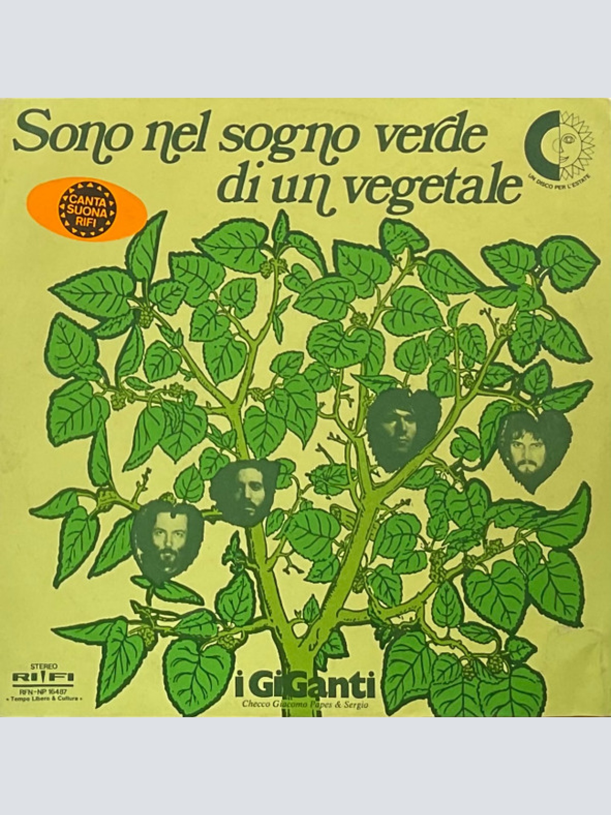 Vinyl / I Giganti - Sono Nel Sogno Verde Di Un Vegetale