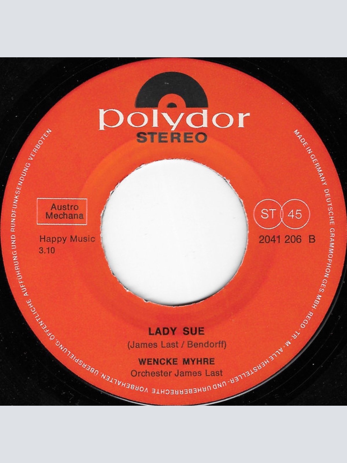 Vinyl / Wencke Myhre - Kasimir / Lady Sue