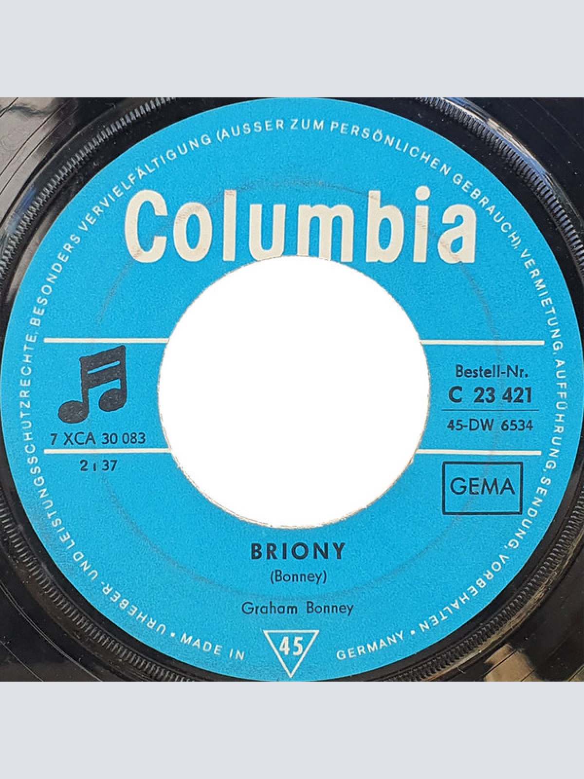 Vinyl / Graham Bonney - Thank You Baby