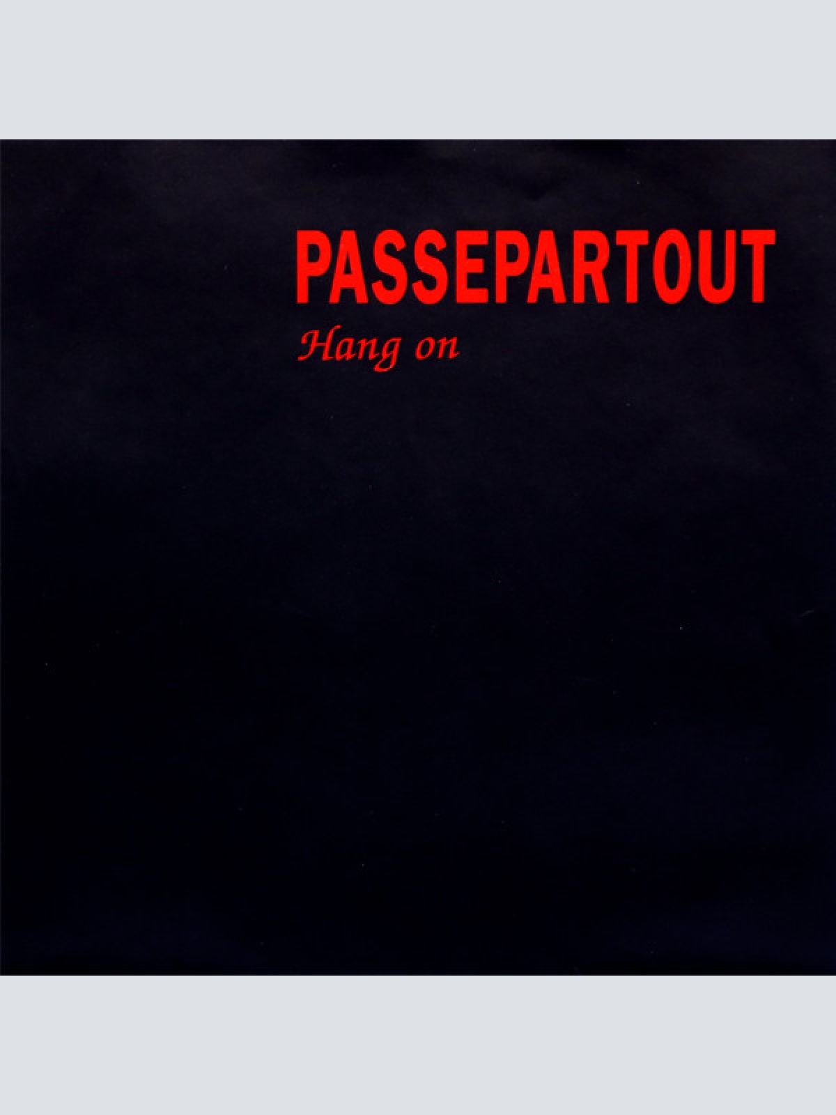 Vinyl / Passepartout - Hang On