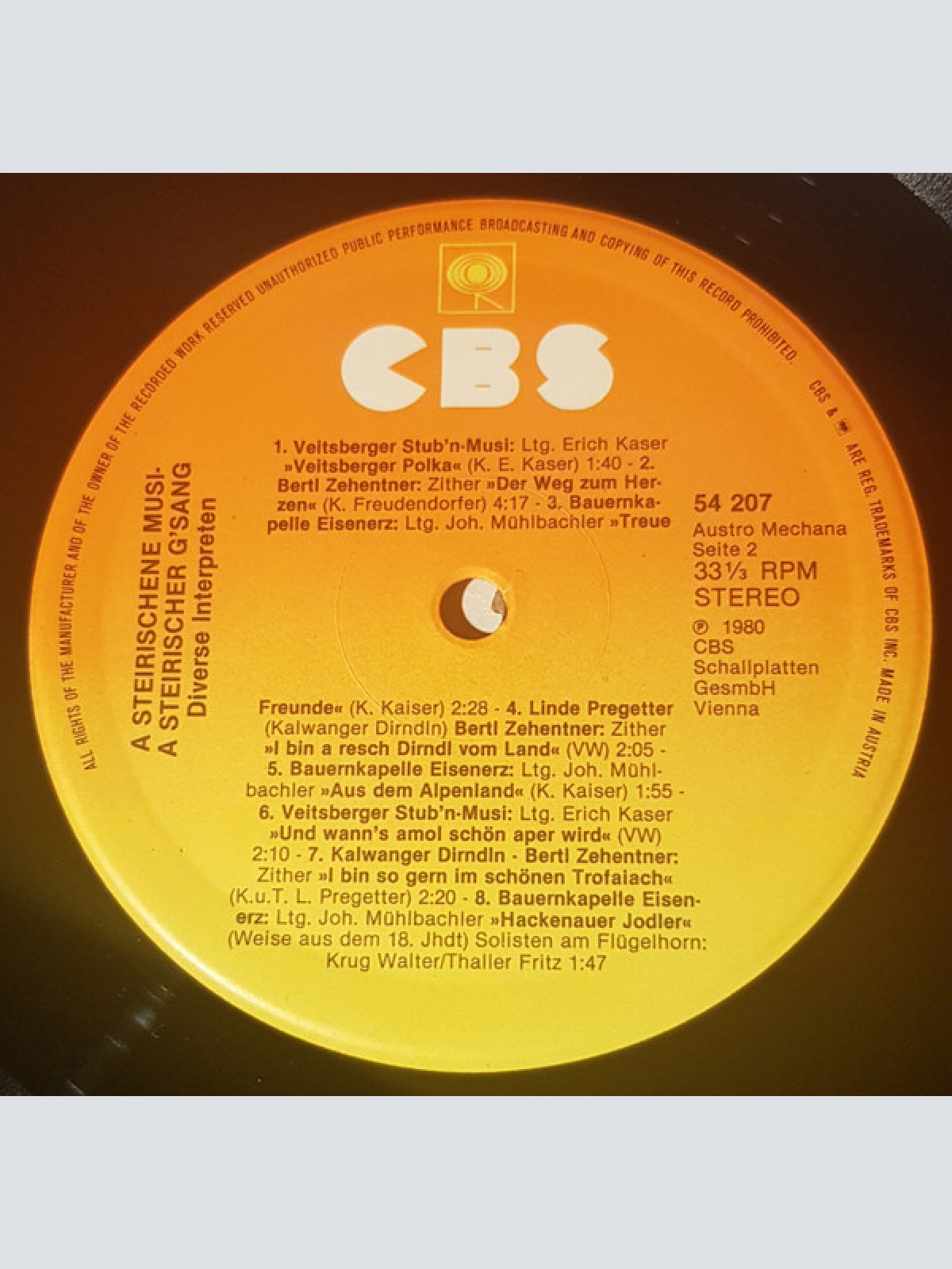 Vinyl / Various - A Steirische Musi A Steirischer G'sang