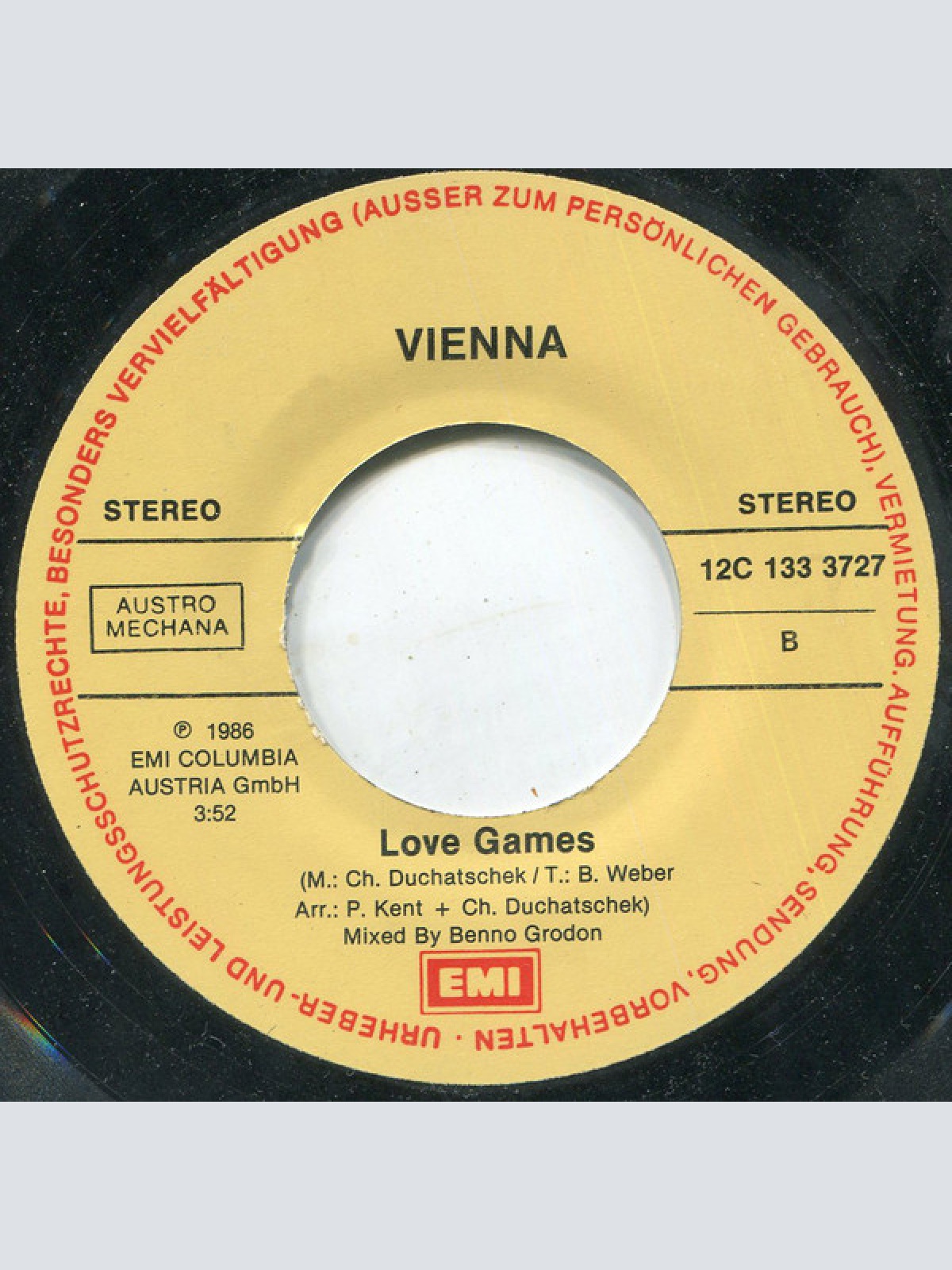 Vinyl / Vienna (13) - Key Of Magic / Love Games