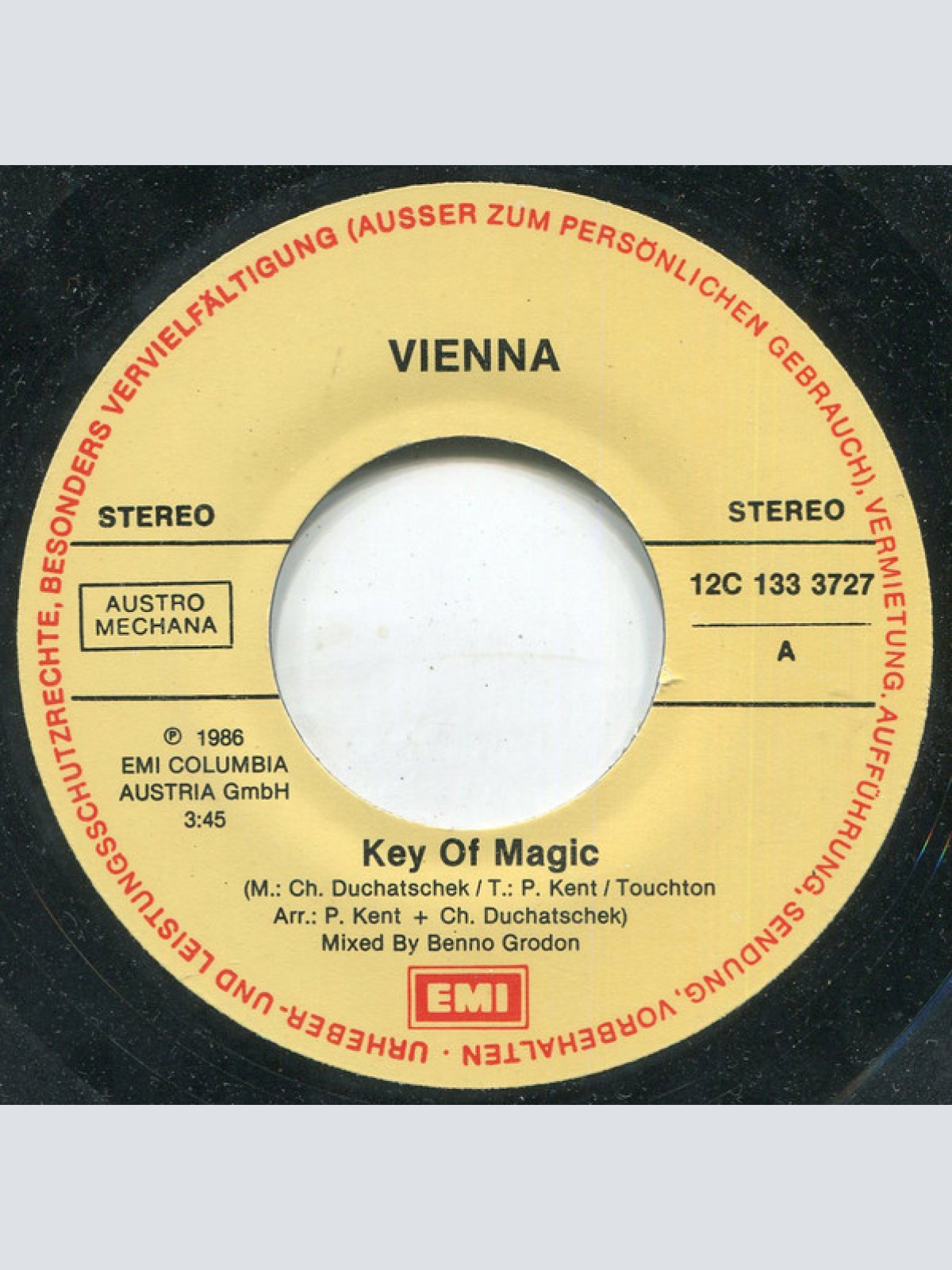 Vinyl / Vienna (13) - Key Of Magic / Love Games
