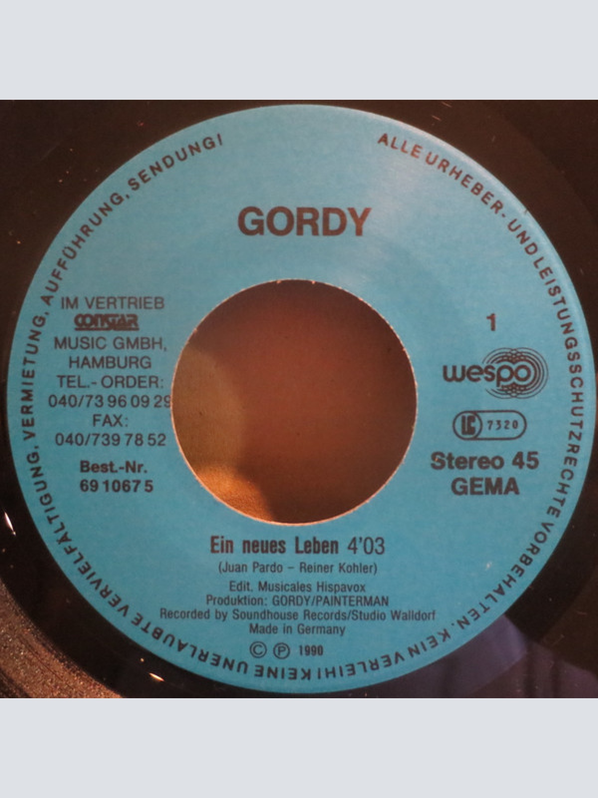 Vinyl / Gordy* - Ein Neues Leben