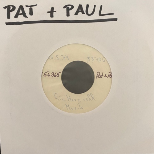Vinyl / Pat & Paul - Ein Herz Voll Musik / Komm Mein Schatz, Wir Fahren Irgendwohin