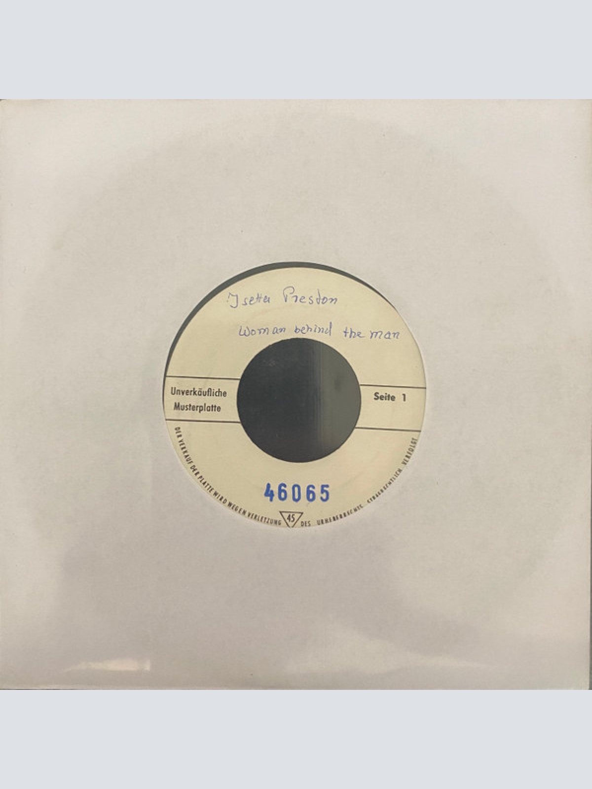 Vinyl / Isetta Preston - Woman Behind The Man