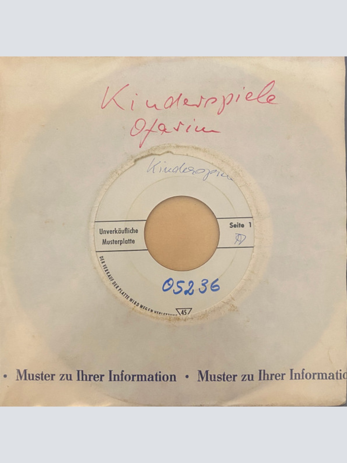 Vinyl / Esther Ofarim - Kinderspiele / Pamparapam