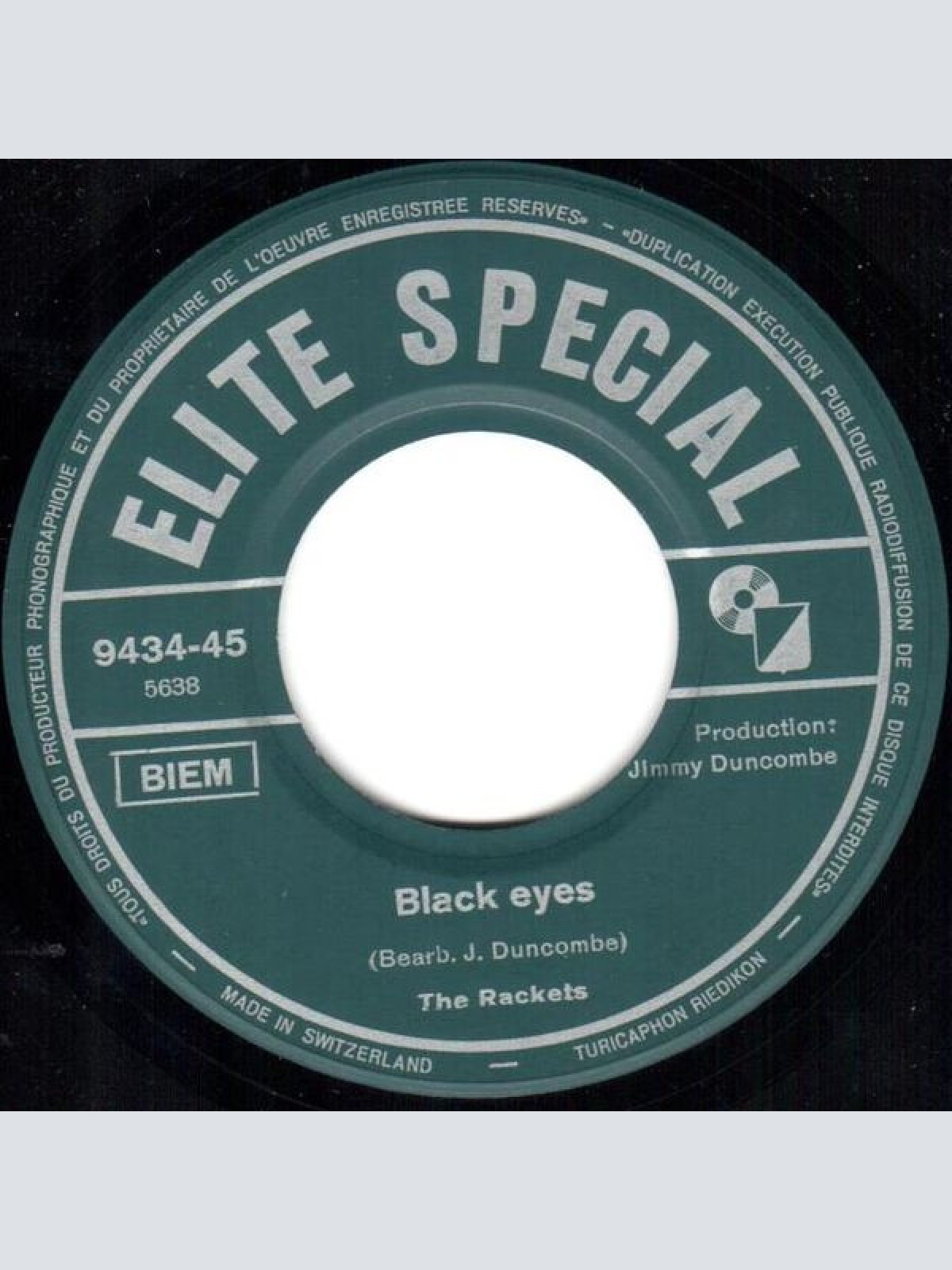 Vinyl / The Rackets* - Only You / Black Eyes