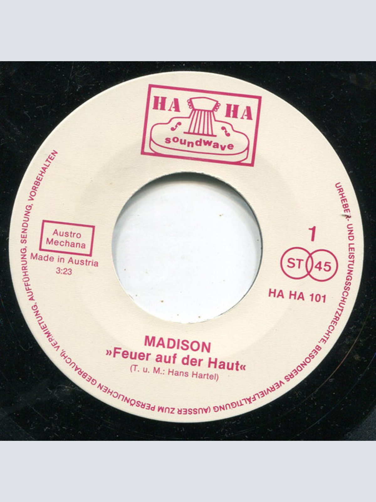 Vinyl / Madison (26) - Feuer Auf Der Haut / Phantasien