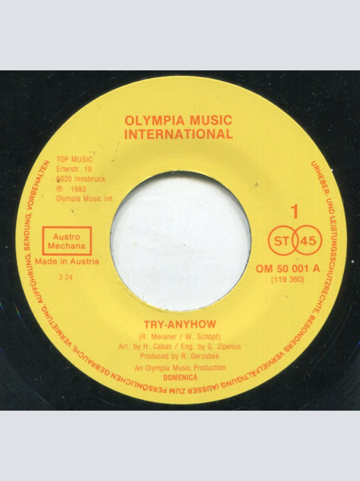Vinyl / Domenica (4) - Try Anyhow