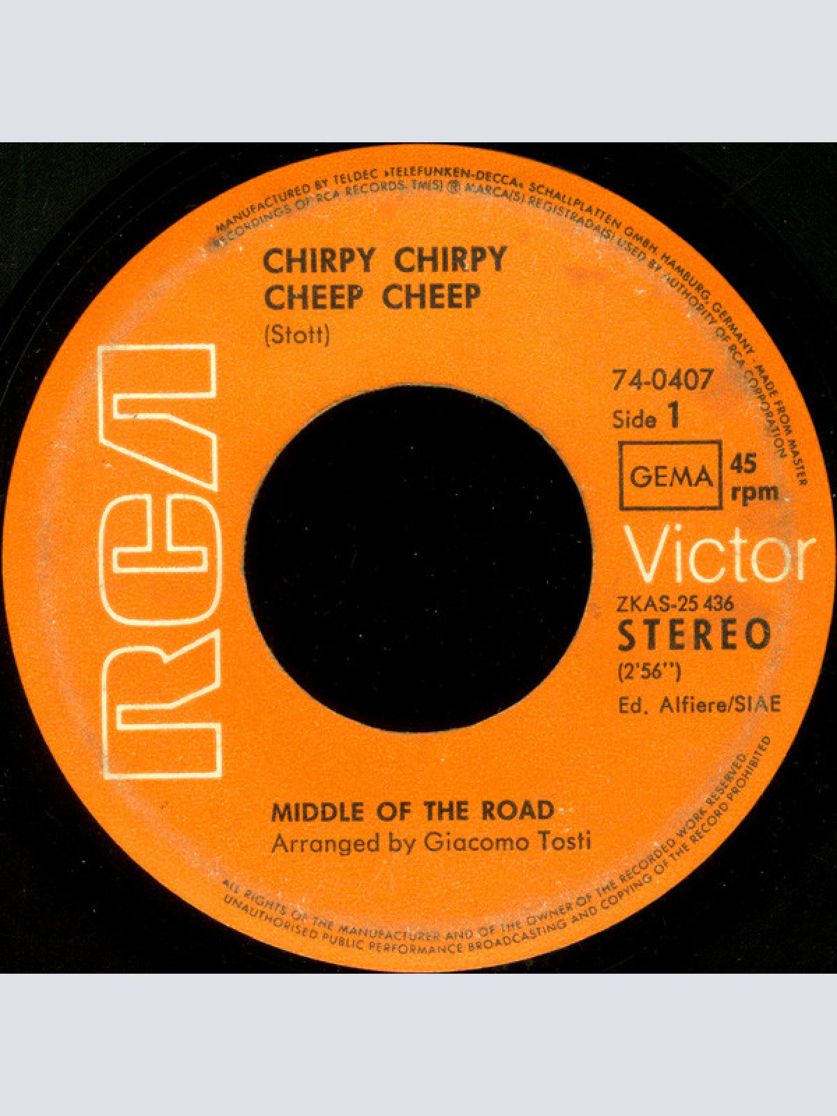 Vinyl / Middle Of The Road - Chirpy Chirpy Cheep Cheep