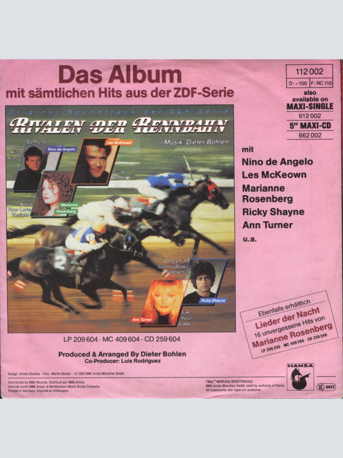 Vinyl / Marianne Rosenberg - I Need Your Love Tonight