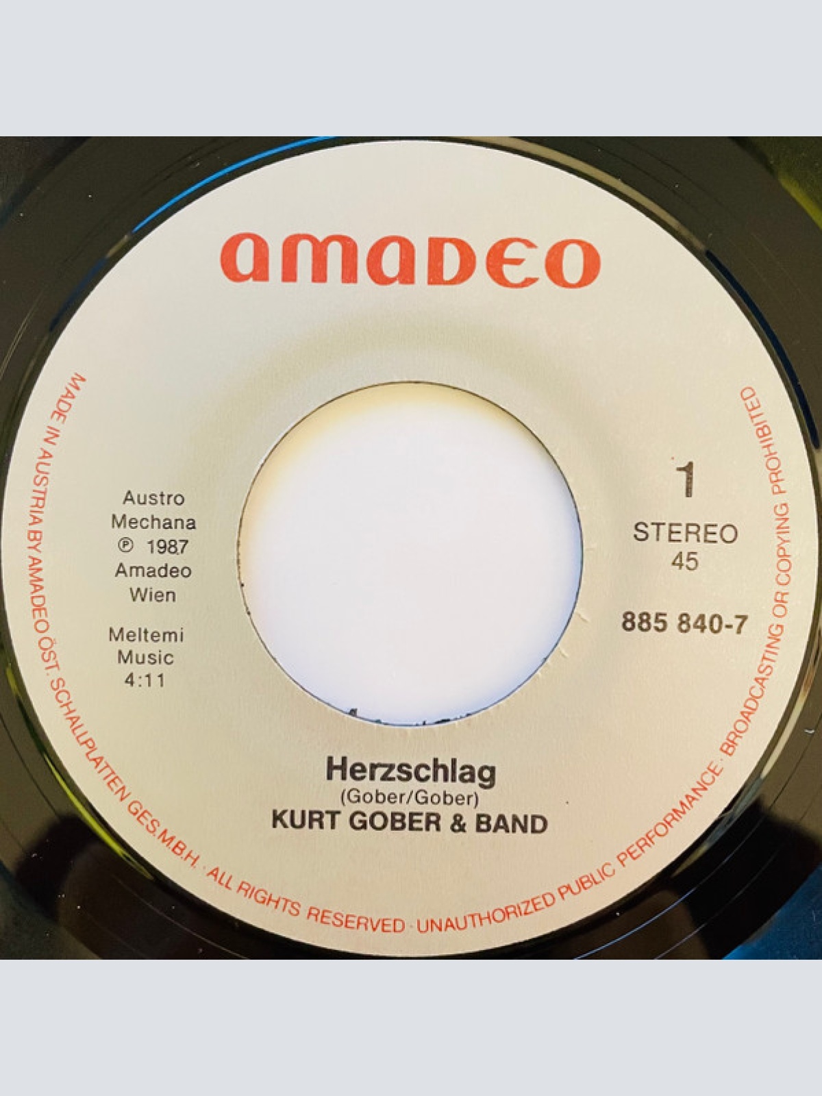 Vinyl / Kurt Gober Band - Herzschlag
